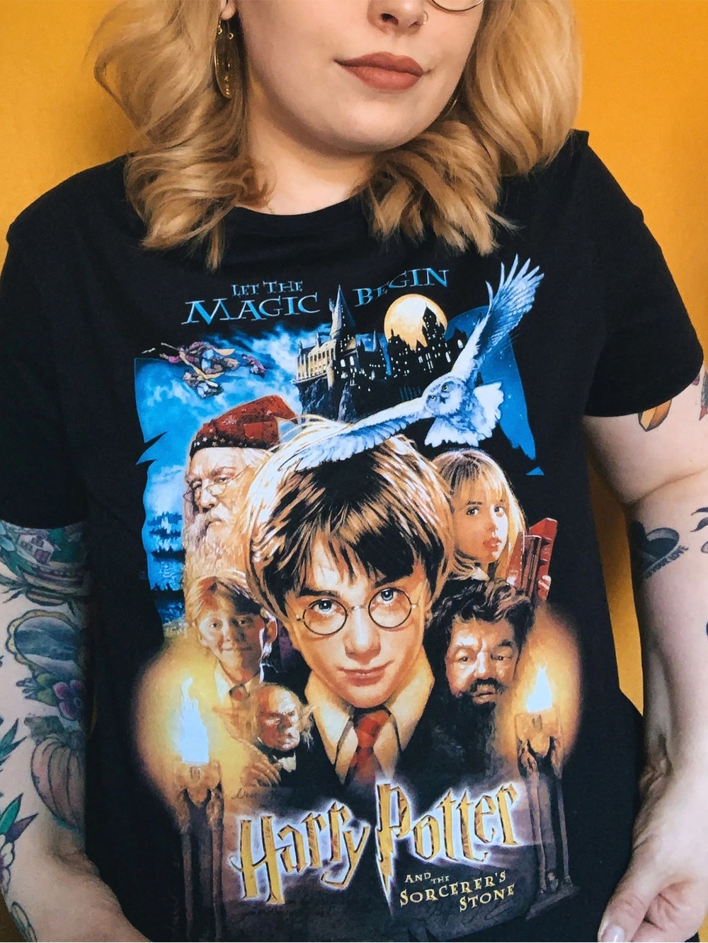 Warner Bros Harry Potter™ Graphic Tee NWT The Sorcerer's Stone Movie Poster Art